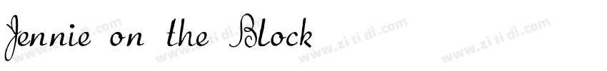 Jennie on the Block字体转换